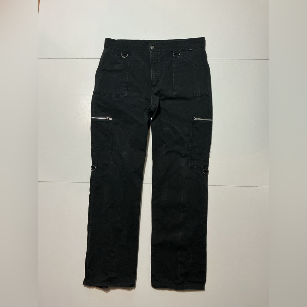Vintage 90s Y2K Hot Topic Serious Hollywood Rave Punk Emo Bondage Cargo Pants